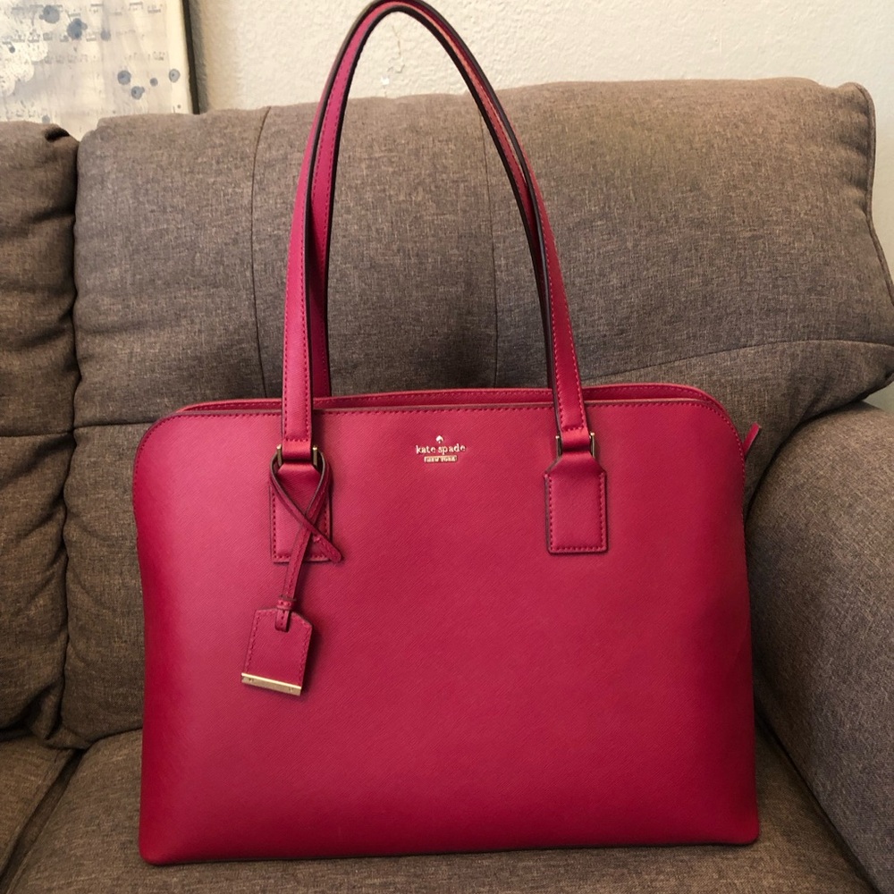 Kate Spade Red Cameron Street Marybeth tote EUC